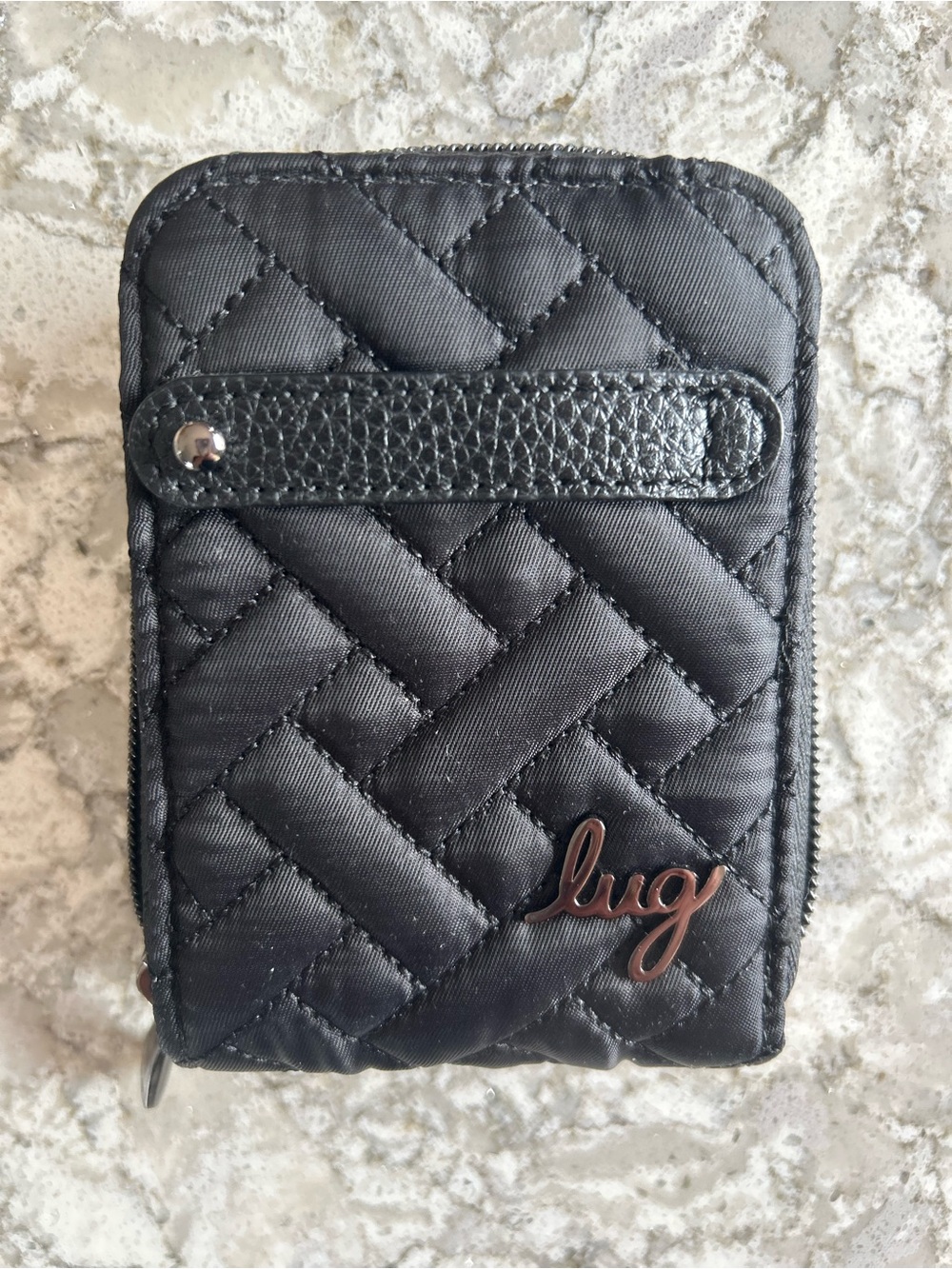 Lug Flurry RFID Wallet, in Midnight Black, includes ♊️ Charm